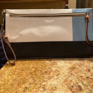 Coach SV Natural/Washed Oxford Clutch